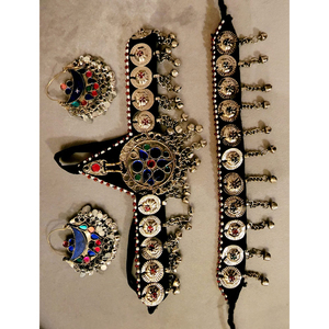 Bijoux en gros collier/bracelet/boucles d'oreilles/bague ensemble 2024-25 ensembles de bijoux afghans de style unique pour cadeaux dames pour femmes - Product Image 1