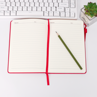 Carnet personnalisé avec boucle pour stylo et bande élastique, cadeau d'entreprise, papeterie de bureau, cadeau de fin d'année pour enseignant