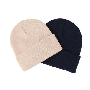 Diseño personalizado de los hombres de alta calidad gris acrílico Slouchy Cuff cuero etiqueta Logo invierno esquí cráneo gorra pescador Beanie 2026 - Product Image 2