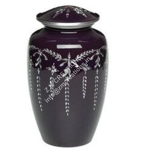 โกศเผาศพทองเหลืองด้วยการออกแบบดอกไม้และความทนทานที่เหนือกว่าสำหรับส่วยที่มีความซับซ้อน - Product Image 1