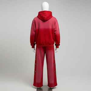 Ensemble de survêtement décontracté personnalisé de haute qualité, coupe ample, en molleton épais 340 grammes, en coton French Terry, avec sweat à capuche à cordon pour homme - Product Image 5