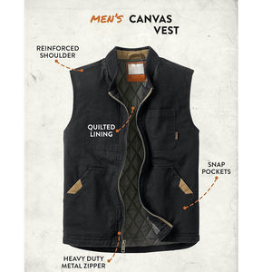 Chaleco Informal Transpirable de Lona para Hombre, Ropa de Abrigo de Invierno, Alta Calidad, Venta al por Mayor por Player Styles - Product Image 6