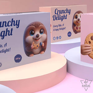 Elegante personalizado impreso Flocons Avoine Nut Biscuit Perfume Green Mailer Packaging Essentials Carpetas pequeñas para suministros de bienestar - Product Image 5