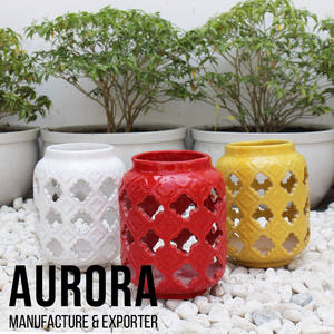 Macetas de Cerámica Esmaltada Decorativas para el Hogar y Jardín, con Logotipo Personalizado, Ecológicas, con Orificio de Drenaje, en Oferta - Product Image 2