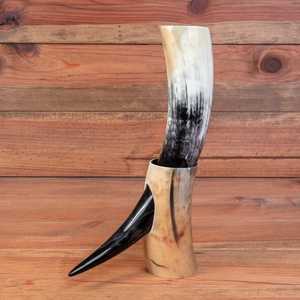 แก้วเซรามิกสำหรับดื่มเครื่องดื่มอาเกตสำหรับปาร์ตี้ยุคกลางงานหัตถกรรมไวกิ้งธรรมชาติคุณภาพสูง - Product Image 4