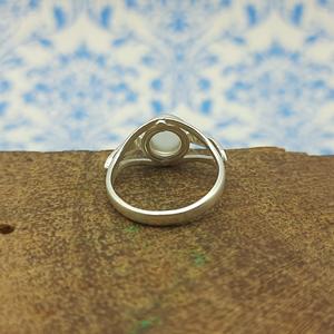 Anillo de boda de Plata de Ley 925 hecho a mano moderno, de cuarzo rosa Natural piedra preciosa, joyería fina, compromiso de bisel de tamaño personalizado - Product Image 2