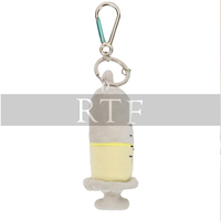 Nouveau design, vente chaude, porte-clés en peluche personnalisé, jouet en peluche, porte-clés en peluche, porte-clés en forme de seringue en peluche par RAW to FINE