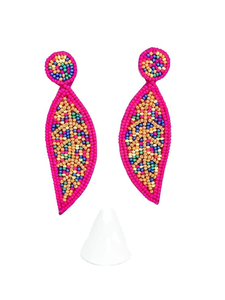 Handmade Luxury Dangle <b>Drop</b> <b>Earrings</b> In Fancy Multicolor Beaded Embroidery For Stylish Women And Girls by glowin <b>fashion</b> - Product Image 4