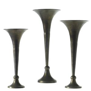 Vase à fleur en métal de style vintage pour table de mariage, décoration de mariage pour la maison, vase à fleur en aluminium - Product Image 3