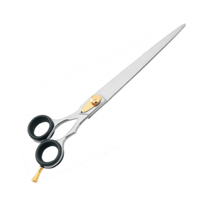 Double finger rest Pet Grooming Curved <b>Scissors</b> for Professionals, <b>Dog</b> Cat Horse Grooming Shears BY ZACHARY INDUSTRIES - Product Image 5