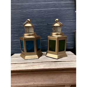 Vintage Small Metal <b>Lantern</b> Antique Style Tea Light Candle Holder <b>Lamp</b> for Home Decor Indian Metal Crafts - Product Image 4