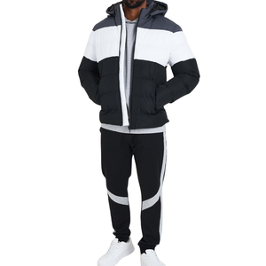 Chaqueta de Plumón Impermeable de Talla Grande, 80% Plumón, Abrigo de Invierno Cálido y Aislado, Ajuste Suave y Cómodo, Ropa de Exterior Duradera, Estilo Color Block - Product Image 2