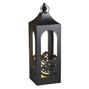 2025 Halloween spécial argent noir métal bougeoir lanterne citrouille découpe décorations pour la maison pour les mariages noël nouvel an - Product Image 6