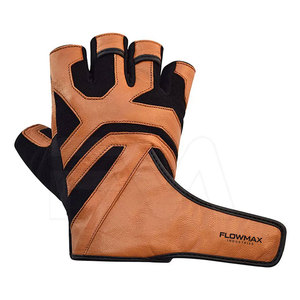 Guantes de fitness de cuero genuino con logotipo personalizado Guantes de fitness para jóvenes Guantes de fitness de medio dedo - Product Image 3