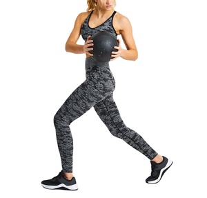 2025 mallas de Yoga de talla grande transpirables de alta calidad para mujer, conjunto de ropa de gimnasio de compresión, cintura con Logo, 100% algodón, Verano - Product Image 3