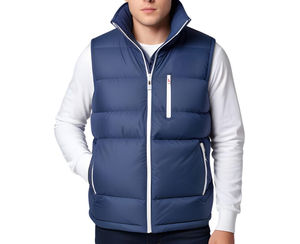 2025 fabricant hiver sans manches bulle doudoune veste vêtements couleur personnalisée vêtements de rue Offre Spéciale personnalisé bouffant gilet hommes - Product Image 2