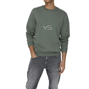 Sweat-shirt d'hiver pour hommes 100% coton teint en plaine avec impression numérique et sérigraphie Motif solide Méthode de tissage non tissé - Product Image 2