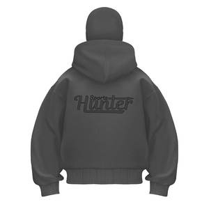 Nouveau sweat à capuche en coton 100% avec fermeture éclair intégrale personnalisée, sweat à capuche oversize à fermeture éclair, épaules tombantes, vêtements d'hiver, sweat à capuche avec cagoule - Product Image 4