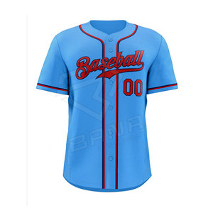 Camiseta de Béisbol Personalizada, Transpirable, Antibacteriana, Anti-UV, de Secado Rápido, Hecha 100% de Poliéster, Tallas Grandes, Logotipo Personalizado - Product Image 3