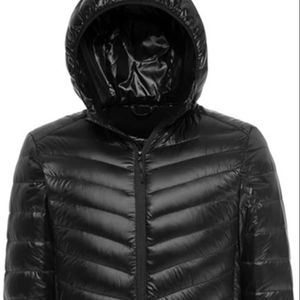 High Quality Men's Winter <b>Jacket</b> High Street <b>Packable</b> Hooded Light Puffer Coat Canvas Bubble Fabric Wholesale Pattern Decoration - Product Image 1