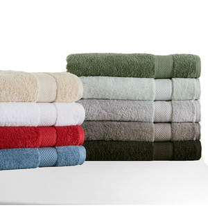 Serviettes de bain d'hôtel en coton 100% de haute qualité, couleur personnalisée, serviettes en stock - Product Image 5