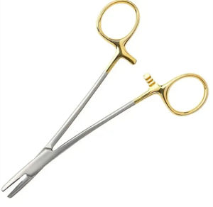 Porte-aiguilles vétérinaire Instrument chirurgical professionnel Réglable en acier inoxydable Certifié CE Résistant à la rouille Longue durée - Product Image 2