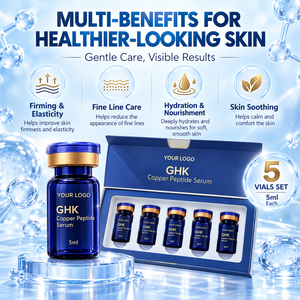 Sérum facial au peptide de cuivre GHK-Cu, anti-âge, anti-rides, réparation de la peau, raffermissant et liftant, testé par des dermatologues, OEM - Product Image 1