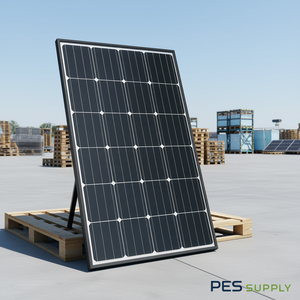 แผงโซลาร์เซลล์แบบโมโนคริสตัลไลน์ PERC ครึ่งเซลล์ VDS Renewable 665 ประสิทธิภาพสูง พับได้ หน้ากระจก สำหรับใช้ในอุตสาหกรรมและที่อยู่อาศัย บรรจุบนพาเลท - Product Image 3