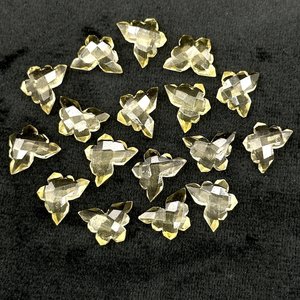 New Arrival Lemon Quartz Butterfly Shape Carved Crystal Bead 14x10 MM Quartz Loose Gemstone <b>Hand</b> Carved Bead for Jewelry Making - Product Image 1