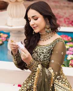 ผ้า lehnga choli สำหรับเจ้าสาวงานปักหลากสีสำหรับงานแต่งงานงานปาร์ตี้ออกแบบ0190สำหรับผู้หญิงขายส่ง - Product Image 6