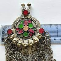 Güzel Kuçi Kabilesi Chokar Vintage Afgan Çingene El Yapımı Kaplama Paralı Kolye Ayarlanabilir Boyut Çok Renkli En İyi Kalite