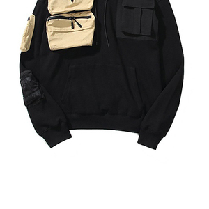 Sudaderas con Capucha para Hombre, Estilo Urbano, Logotipo Personalizado Bordado, 100% Algodón, Talla Grande, Sudaderas de Alta Calidad, Venta al por Mayor de Moda Masculina - Product Image 2