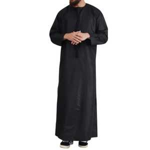 Thobe saoudien modeste de haute qualité sur mesure pour hommes, vente en gros, taille plus, vêtements en polyester de qualité supérieure - Product Image 1