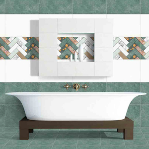 Azulejos de pared de cerámica 300*450, azulejos de pared y suelo, blanco de la India, alto brillo, baño grande, cocina, azulejo de pared, Panel de cerámica, porcelana - Product Image 1