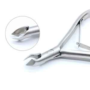 Venta de fábrica, herramientas de acero inoxidable, herramientas de manicura, pinzas de uñas para cutículas convenientes de plata - Product Image 5