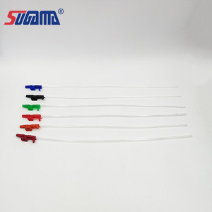 Kateter hisap tertutup PVC bayi, steril sekali pakai 6FR-18FR dengan konektor kontrol tipe jari habis pakai Medis - Product Image 5