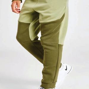 Logo de marque personnalisé 69% coton 31% polyester vert garçons Tech polaire survêtement fermeture éclair complète à capuche Joggers pantalons de survêtement survêtement - Product Image 4