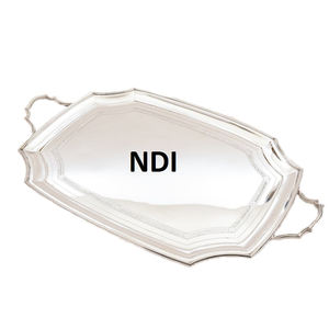 Bandeja de servicio decorativa hecha a mano de diseño atractivo Acabado pulido brillante para comida Pasta o bandeja de servidor de desayuno - Product Image 1