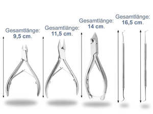 Instrumental Quirúrgico para el Ombligo, Juego de 9 Piezas de Instrumental de Podología, Kit de Cortaúñas, Cuchilla Curva, Instrumental Quirúrgico Dental para Uñas Encarnadas - Product Image 3