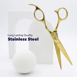 Nuevas tijeras de barbería de acero inoxidable para la belleza del cabello con cuchilla afilada Tijeras de corte de cabello profesional de salón - Product Image 5