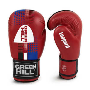 Guantes de Boxeo de Cuero con Estampado de Leopardo Personalizados Green Hill para Niños, Guantes de Entrenamiento con Cordones en la Muñeca, Tallas 8oz 10oz 12oz 14oz 16oz - Product Image 4