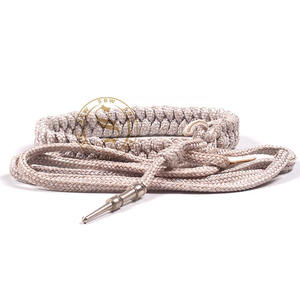 Aiguillette argentée noire avec étiquettes argentées Aiguillette tressée Aiguillette à cordon d'épaule sur mesure pour uniformes - Product Image 3