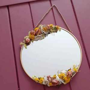 Espejo de pared de Metal moderno más vendido, diseño de flores de dormitorio hecho a medida, alta calidad y para bodas - Product Image 5