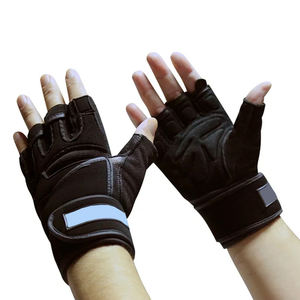 Gants de musculation en cuir robuste personnalisés unisexes, respirants, légers, avec sangle de poignet réglable pour les sports et l'exercice - Product Image 5