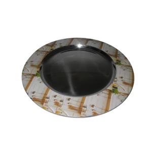 Assiette de chargeur au design personnalisé pour mariage traiteur, plateau de service, organisateur de mariage, assiette de chargeur décorative à bordure - Product Image 3