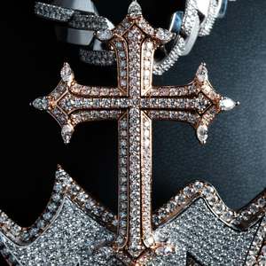 Fabricación de Joyería Hip Hop con Moissanita, Colgante Hip Hop Personalizado, Colgante de Plata 925 con Moissanita, Colgante con Nombre Personalizado para Hombre - Product Image 5