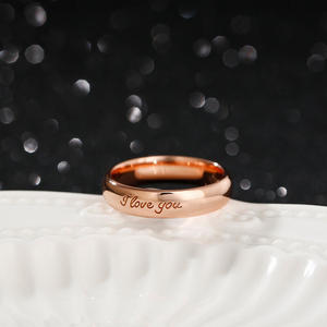 Jeulia I Love You Bague de mariage pour homme en alliage plaqué or 18 carats - Product Image 6