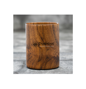 Tradebyd-Tasse rustique en bois naturel fait à la main en bois écologique pour décoration de salle à manger quotidienne et cadeaux élégants - Product Image 1
