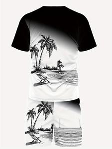 Conjunto de Pantalones Cortos Estampados para Hombre, Transpirables, 100% Algodón, de Alta Calidad, Ropa Casual a la Moda - Product Image 6