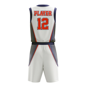 Nouvel arrivage : Ensemble maillot de basketball d'équipe sublimé, col en V, sans manches, anti-humidité, unisexe adulte, toutes saisons, coupe athlétique - Product Image 6